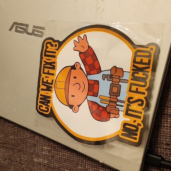 Can We Fix It 5" Sticker New Bob The Builder Funny second one 3" - Picture 9 of 9